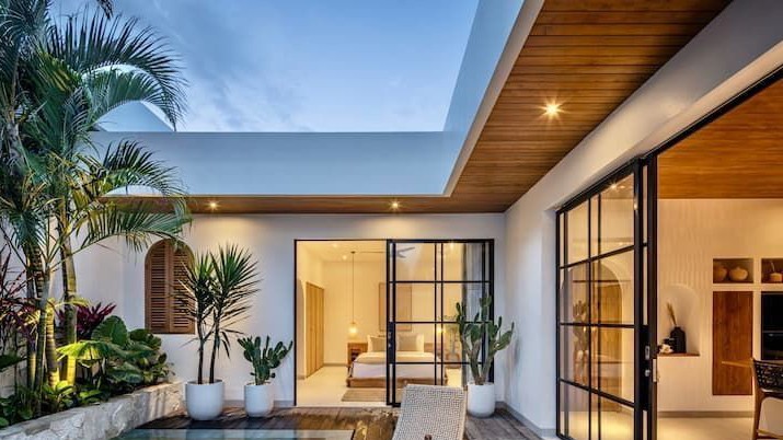 desain rumah kekinian ala villa